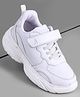 Pine Kids School Shoes with Velcro Closure - White