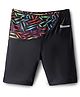 ROVARS Swimming Trunks with Abstract Print - Blue & Green