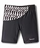 ROVARS Swimming Trunks with Abstract Print - Black & White