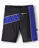 ROVARS Color Block Swimming Trunk - Black & Blue