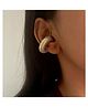 Yu Fashions Textured Spiral Ear Bone Non- Piercing Ear Cuff  Statement Korean Earrings Pair