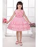 M'PRINCESS Sleeveless Floral Applique Detailed Layered Dress - Pink