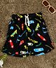 The Lion and the Fish Viscose Skateboard Printed Shorts - Black