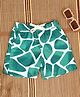 The Lion and the Fish Zaraffah Printed Shorts - Dark Green