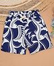 The Lion and the Fish Viscose Abstract Printed Shorts - Royal Blue