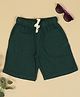 The Lion and the Fish Cotton Solid Shorts - Forest Green