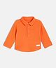 MINI KLUB Cotton Blend Full Sleeves Patch Embroidered  Shirt - Orange