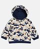 MINI KLUB Cotton Full Sleeves Camouflage Printed Hooded Sweatshirt - Multi Colour