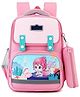 Storite Cute Little Mermaid Design School Backpack for Kids, Lightweight, Waterproof, Anti Slip Spine Buckle School Bag for Birthday Gift  Pink - Height 14.9 Inches
