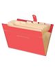 Storite 8 Pocket Expanding File Folder Letter A4 (Fits A4 Paper) Paper Expanding File Folder Pockets for School Office Home - Red