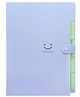 Storite 5 Pocket File Folder, A4/Letter Size Expanding Organizer, Portable Accordion File, Document Holder for School & Office (Purple)