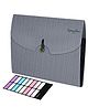 Storite 7 Pocket Expanding File Folder, Accordion File Organizer with Labels, Letter Size Folders for Documents, Portable Filing Folder for School Home Office - Grey