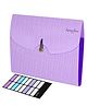Storite 7 Pocket Expanding File Folder, Accordion File Organizer with Labels, Letter Size Folders for Documents, Portable Filing Folder for School Home Office - Purple