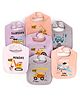 ZOE Baby Bibs with Days of the Week & Vehicle Print Pack of 7 - Multicolor