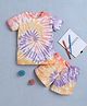 BUMZEE Cotton Half Sleeves Tie Dye Coordinating Tee & Shorts Set - Multi Colour