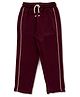 JusCubs Cotton Side Taped Track Pants - Maroon