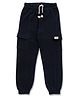 JusCubs Cotton Solid Track Pants - Navy Blue