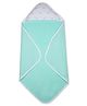 My Milestones Premium Cotton Muslin Hooded Towel with Woodland Wonders Print - Turquoise Blue