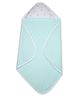 My Milestones Premium Cotton Muslin Hooded Towel with Woodland Wonders Print - Turquoise Blue