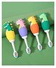 ARCADE TOYS Cute Dino Design Soft Toothbrush For Babies And Kids Extra Microfiber Soft Bristles With Silicone Grip - (Pack of 1)Color And Design May Vary)