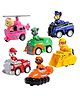 ARCADE TOYS Dogs Mini Paw Patrol Pull Back Car Toy Set For Kids 6 Pieces - Multicolor