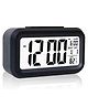 ARCADE TOYS Small Digital Alarm Clock Large Display Bedside Clock with Luminous Temperature Calendar, Battery Powered Alarm Clock for Bedroom Office Desk Table (Colour May Vary)