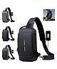 ARCADE TOYS Sling Backpack USB Anti-Theft Waterproof Chest Daypack Casual Shoulder Bag (Colour May Vary) - Height 12 Inches