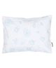 Masilo Organic Cotton 1 Piece Pillow, For Infant/Baby's Nursery 22 x 30 cm, Lightweight & Comfortable, soft poly filler, 0 to 2 Years - Carnival - Blue