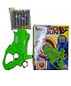 NEGOCIO Gun Toys for Kids, Long Distance Shooting Gun with 6 Soft Dart Combo Toy | Birthday Presents for 4+ Years Boys  - PACK OF 1 - COLOR MAY VARY