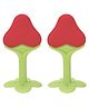 Numum Fruit Shape Teether Pack of 2 Red - Multicolor( Color May vary)( Color and design may vary)