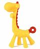 Numum BPA Free Flexible - Soft Silicone Giraffe Shape Teether- Multicolor ( color and design may vary)