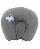 Numum Mustard Seed Pillow for New Born Baby, Ideal for Round Head Shaping Seed Pillow for 0 to 12 Months Babies (Grey Seed Pillow) ( color and design may vary)
