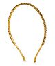 Ribbon candy Stars Designed Kundan Stones Embellished Hair Band - Golden