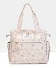 Mi Dulce An'ya Organic Safari printed Diaper bag- beige