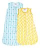 Organic muslin geometric printed baby sleeping bags- set of 2