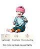 Numum Baby Head Protector Helmet - Adjustable Size for Baby to Learn Walk Or Run Fabric Helmet - Infant Anti Fall and Collision -( Pink Star helmet) ( color and design may vary)
