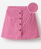 Mark & Mia Washed Solid Colour Skirts With Heart Patch - Fuschia
