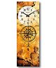 esigner WOlive tree Wooden Dall Clock for Home Wooden Wall Clock for Living Room Designer Wooden Stylish Clocks for Wall Décor - Yellow