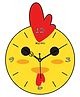 Olive Tree Wooden Designer Kids Wall Clock for Home | Wooden Wall Clock for Living Room | Designer Wooden Stylish Clocks for Home walls - Yellow