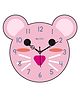 Olive Tree Wooden Designer Kids Wall Clock for Home | Wooden Wall Clock for Living Room | Designer Wooden Stylish Clocks for Home walls - Pink