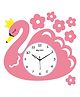 Olive Tree Wooden Designer Kids Wall Clock for Home | Wooden Wall Clock for Living Room | Designer Wooden Stylish Clocks for Home walls - Light Pink