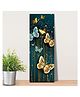 Olive Tree Wooden Wall Art Attractive Set of 1 Canvas Painting for Home, Bedroom & Living Room|Engineered Wood Frame|Modern Stylish Hanging Wall Art Painting - Navy Blue