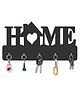 Olive Tree Key Hanger | Key Holder for Home | Key Chain Holders for Wall | Wall Mount Key Holder | Wall Stylish Key Stand (5 Hooks) - Black with Love home