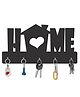 Olive Tree Key Hanger | Key Holder for Home | Key Chain Holders for Wall | Wall Mount Key Holder | Wall Stylish Key Stand (5 Hooks) Black with Home Love