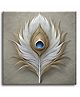 Olive Tree Wooden Wall Art Attractive Set of 1 Canvas Painting for Home, Bedroom & Living Room|Engineered Wood Frame|Modern Stylish Hanging Wall Art Painting for Wall Decoration - Off white