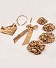 Tipy Tipy Tap Set Of 8 Hair Accessories Combo Set - Brown