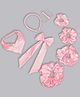 Tipy Tipy Tap Set Of 8 Hair Accessories Combo Set - Pink