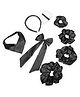 Tipy Tipy Tap Set Of 8 Hair Accessories Combo Set - Black