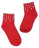 Tipy Tipy Tap Pearls Embellished Socks - Red