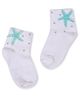 Tipy Tipy Tap Star Fish Embellished Socks - White